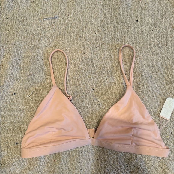 Billabong Peach Bikini Top and Striped Bottom - Picture 2 of 3